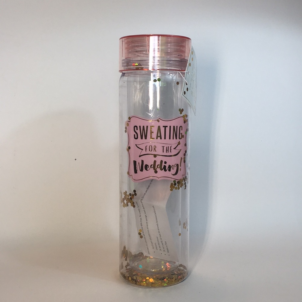 Sweating for the Wedding Water Bottle